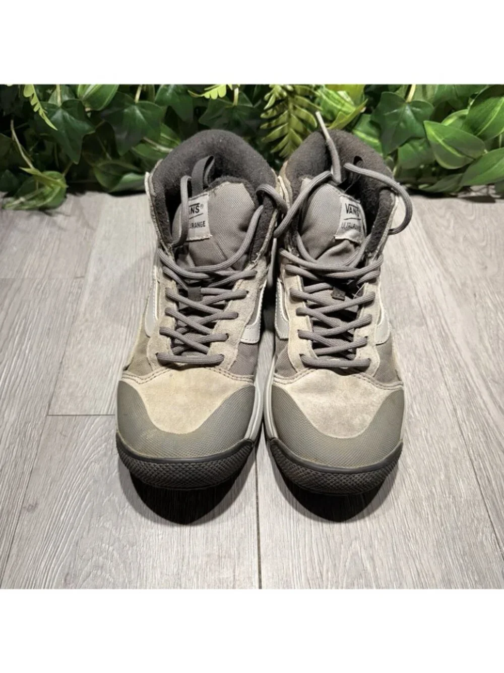 Vans Ultrarange Exo Hi MTE Drizzle Gray Hiking Sneaker Boots Mens Sz 6.5 Women 8